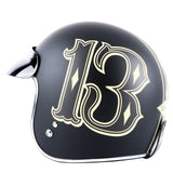 DOT Certified Old School Retro Motorcycle Helmets V2
