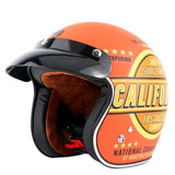 DOT Certified Old School Retro Motorcycle Helmets V2