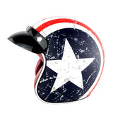 DOT Certified Old School Retro Motorcycle Helmets V1