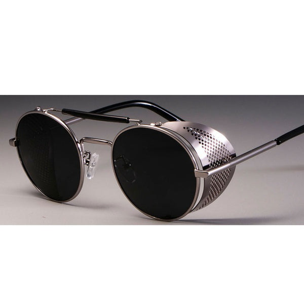 Retro Sunglasses w/ Dots Circle Framing