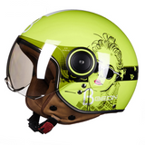 ECE-R22/05 Approved Motorcycle Half Helmet For Women