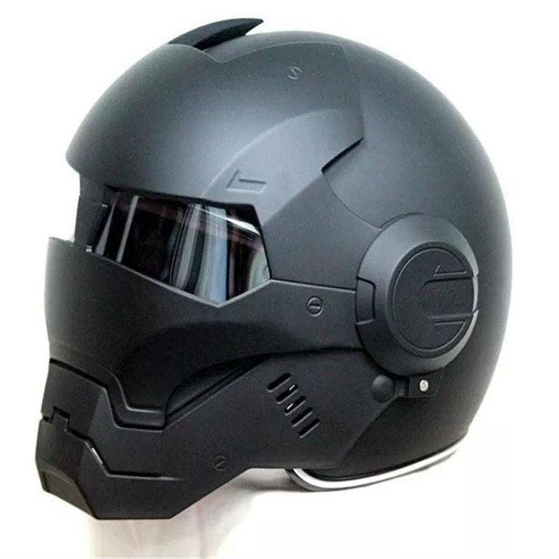 green iron man motorcycle helmet DOT Certified Flip Up Matt Black Iron Man Motorcycle Helmet – Gentleman Rides