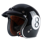 DOT Certified Old School Retro Motorcycle Helmets V2