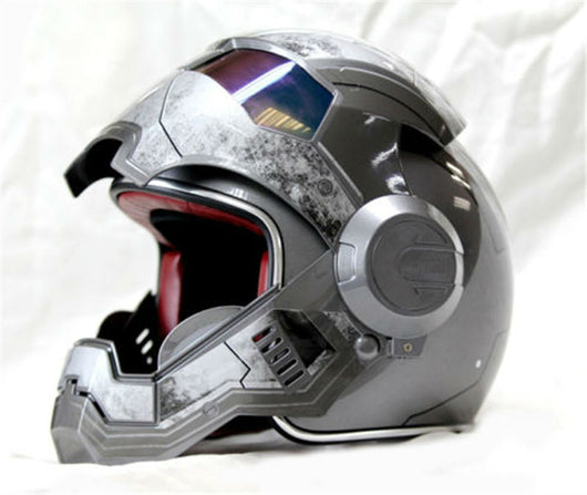 DOT Certified Flip Up Silver Iron Man Motorcycle Helmet – Gentleman Rides DOT Certified Flip Up Silver Iron Man Motorcycle Helmet – Gentleman Rides