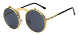 Vintage Steampunk Sunglasses w/ Flip Lenses