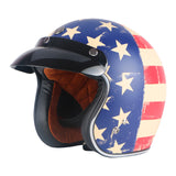 DOT Certified Old School Retro Motorcycle Helmets V2