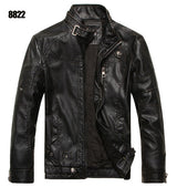 Motorcycle Men's Faux-Leather Jacket