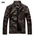 Motorcycle Men's Faux-Leather Jacket