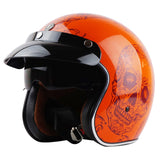 ECE-R22/05 Old School Retro Motorcycle Helmets V3